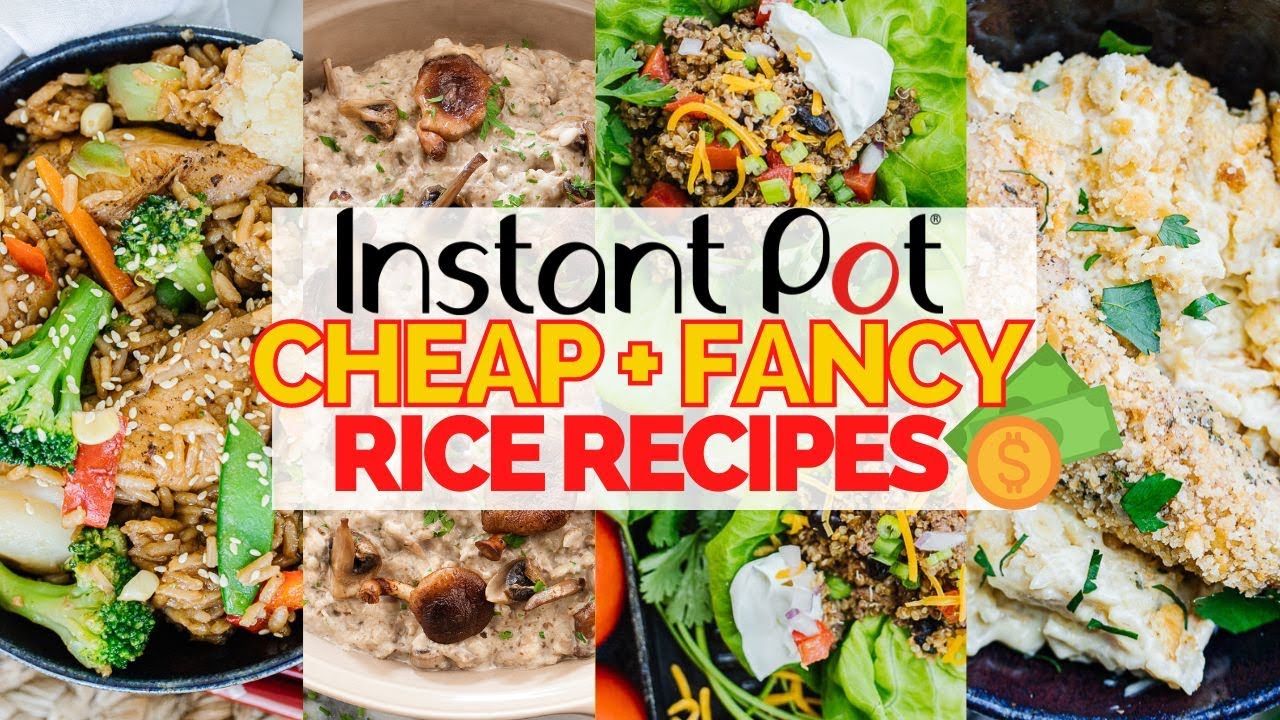 4 FAST & FANCY Instant Pot Dinners (Chicken + Rice, Vegetarian, etc)