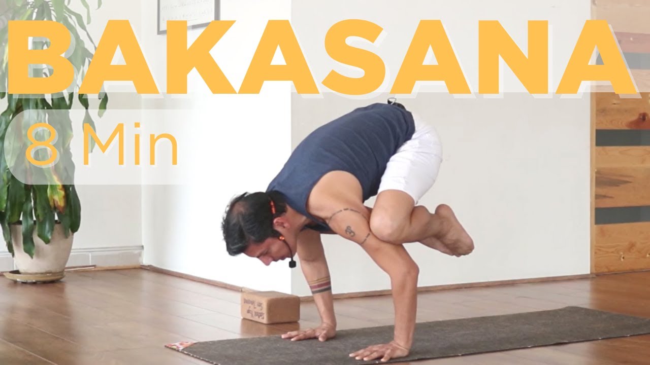 Postura de la Grulla |  8 Min | bakasana paso a paso | bakasana como hacer