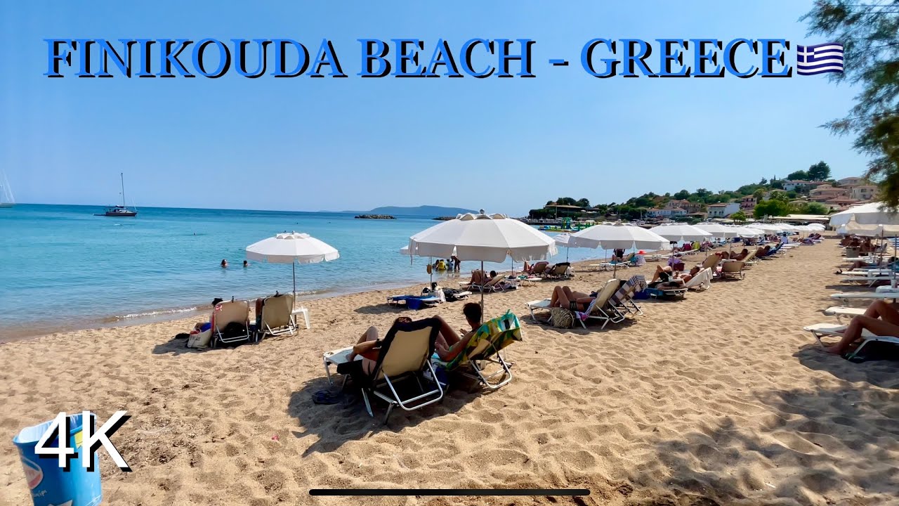 🇬🇷 Finikouda Beach (Φοινικούντα) | Messinia , Greece | HDR 4K