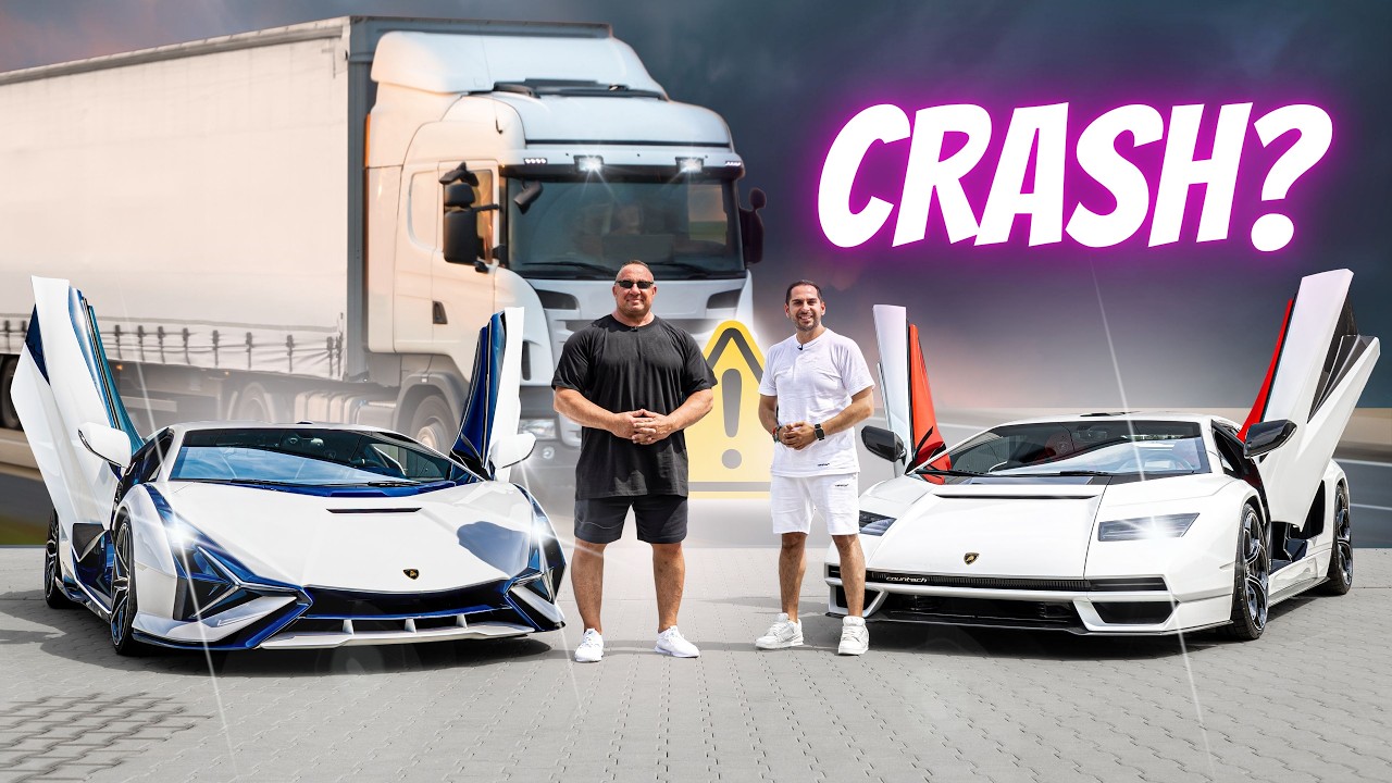 Fast 3 Mio Euro Crash mit LKW 🤯 Markus Rühl ballert den Lamborghini Sian auf der Autobahn❗️