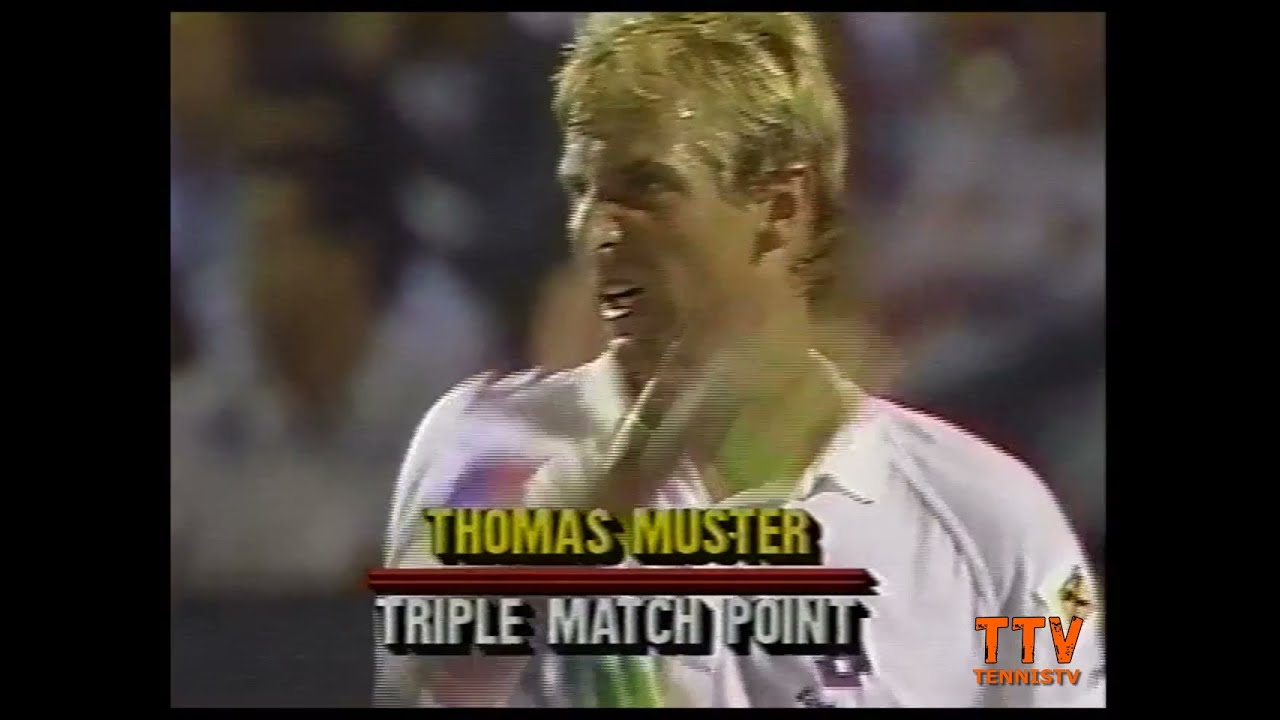 Thomas Muster 🔥 Closes Out Yannick Noah for 11 Minutes