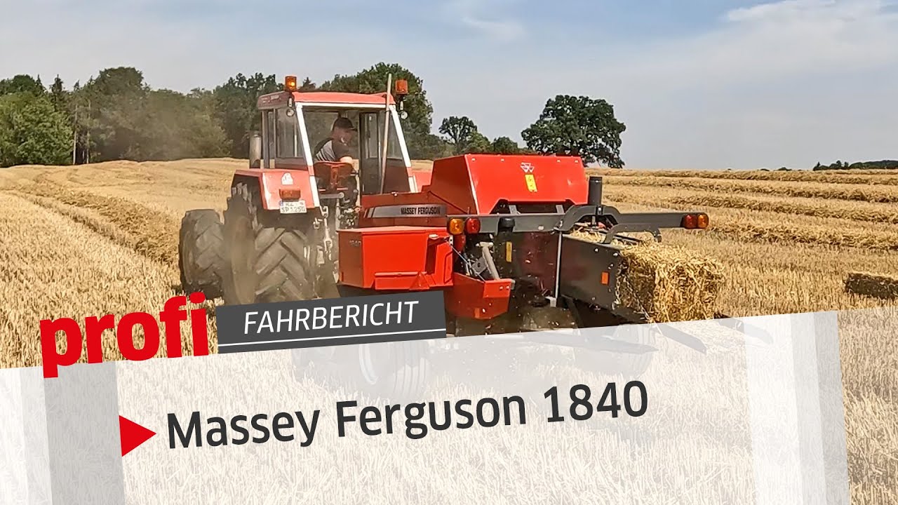 Massey Ferguson Hochdruckpresse 1840 | profi #Fahrbericht