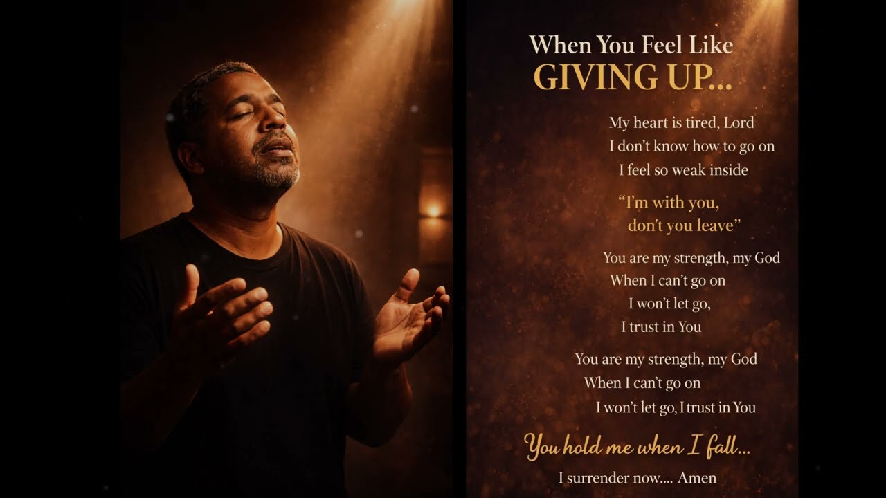 Hanging On When You Feel Like Giving Up | Christian Prayer #jesus