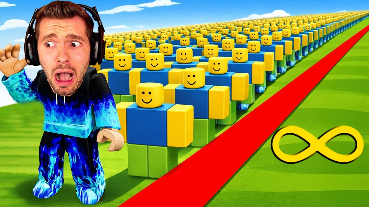 LIPÃO criou CLONES INFINITOS NO ROBLOX! - Roblox Noob Swarm