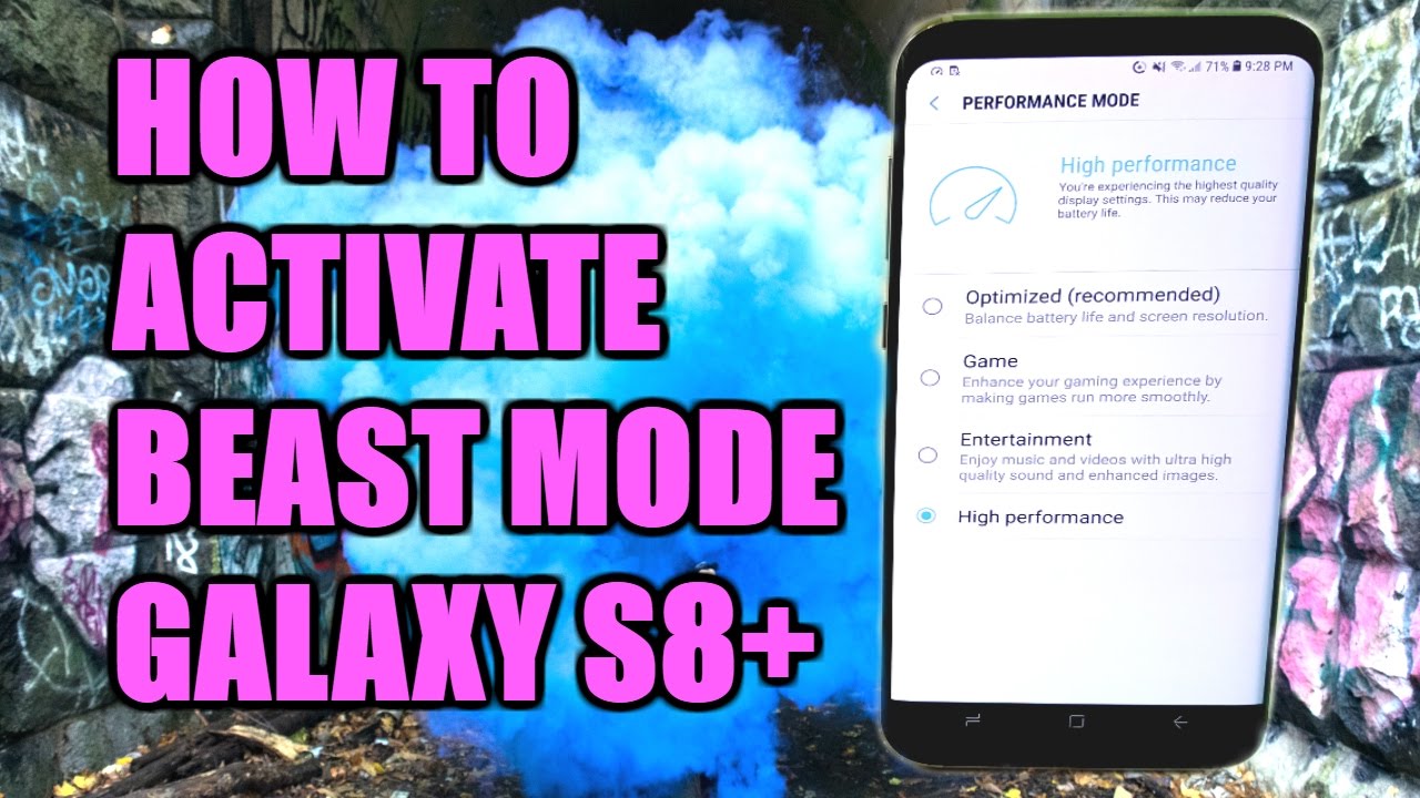 How To Activate BEAST MODE On Galaxy S8 Plus?