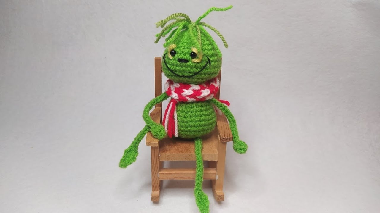 Grinch Amigurumi Christmas Crochet Tutorial 💚