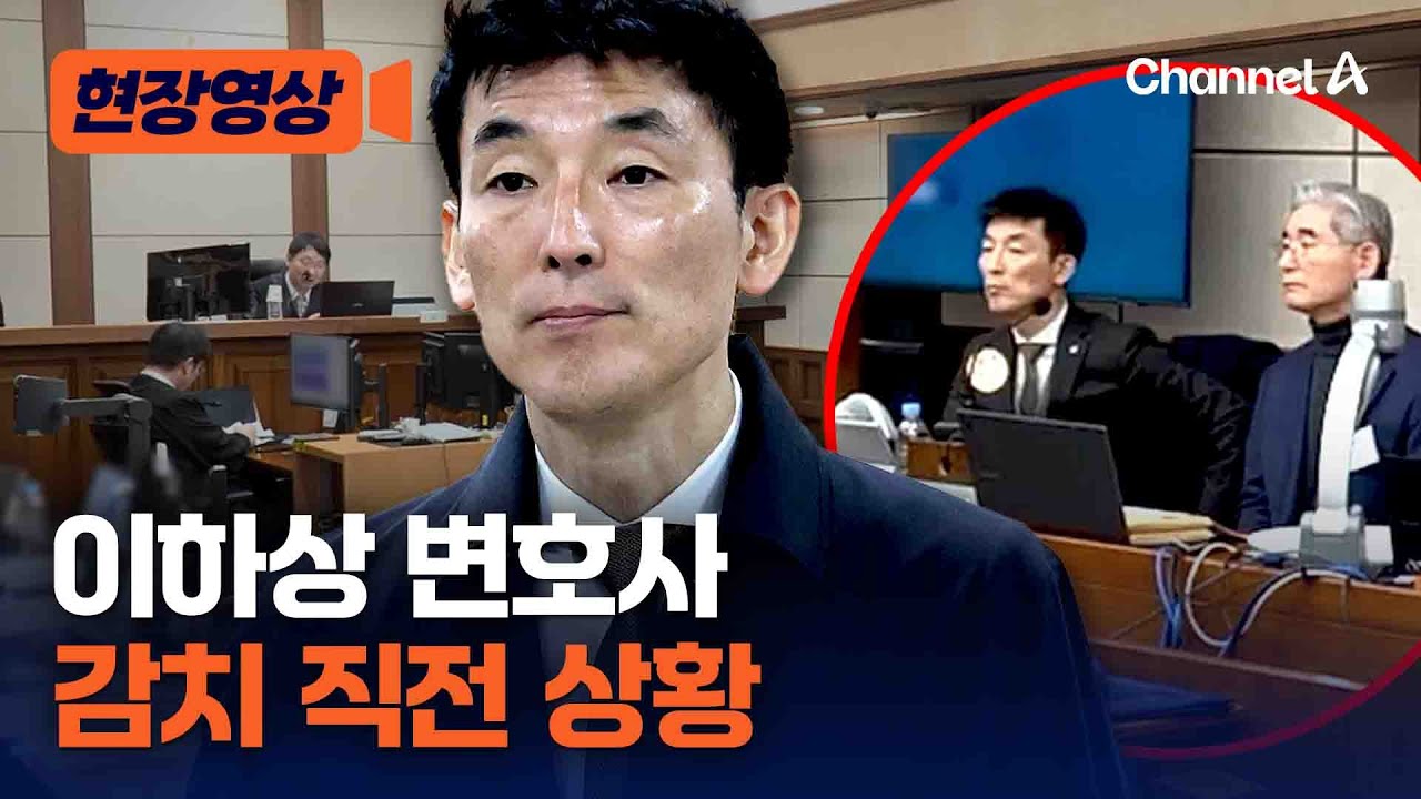 평화롭게 “다음 기일은…” 이하상 변호사 감치 직전 법정 모습 [현장영상] / 채널A