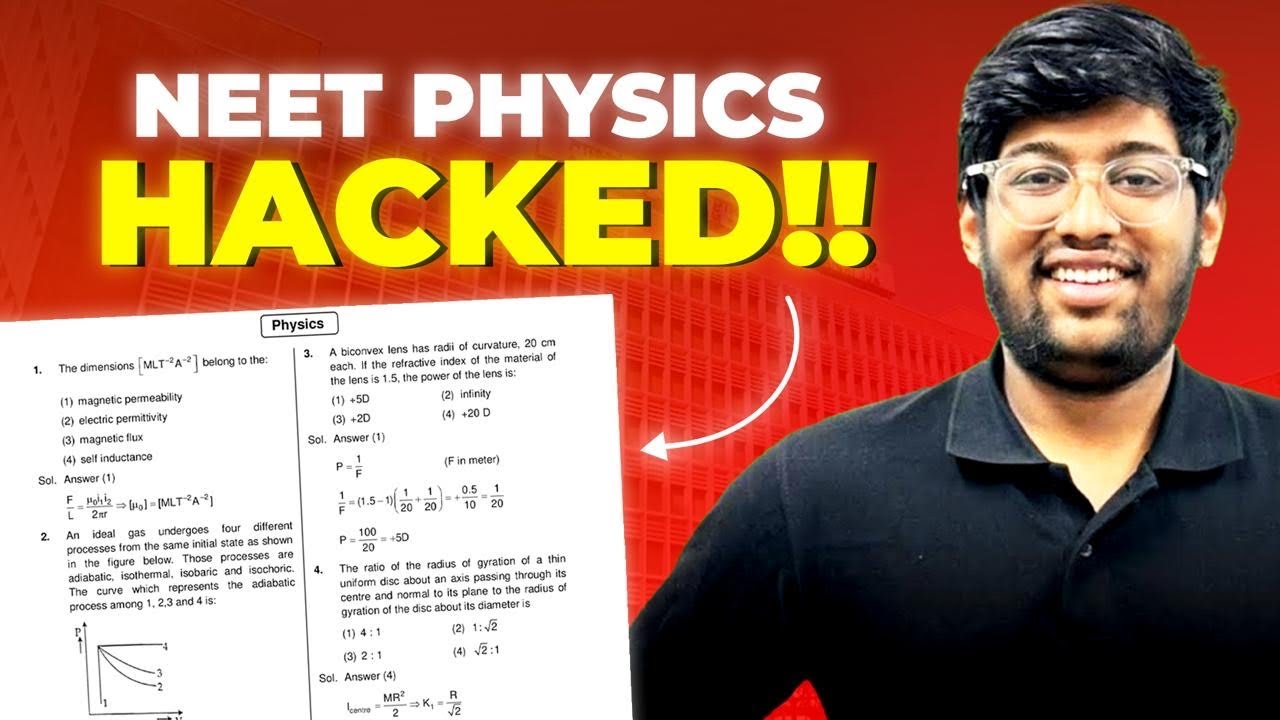 GOD of NEET PHYSICS 🚀!!! 150+ marks in NEET 2025