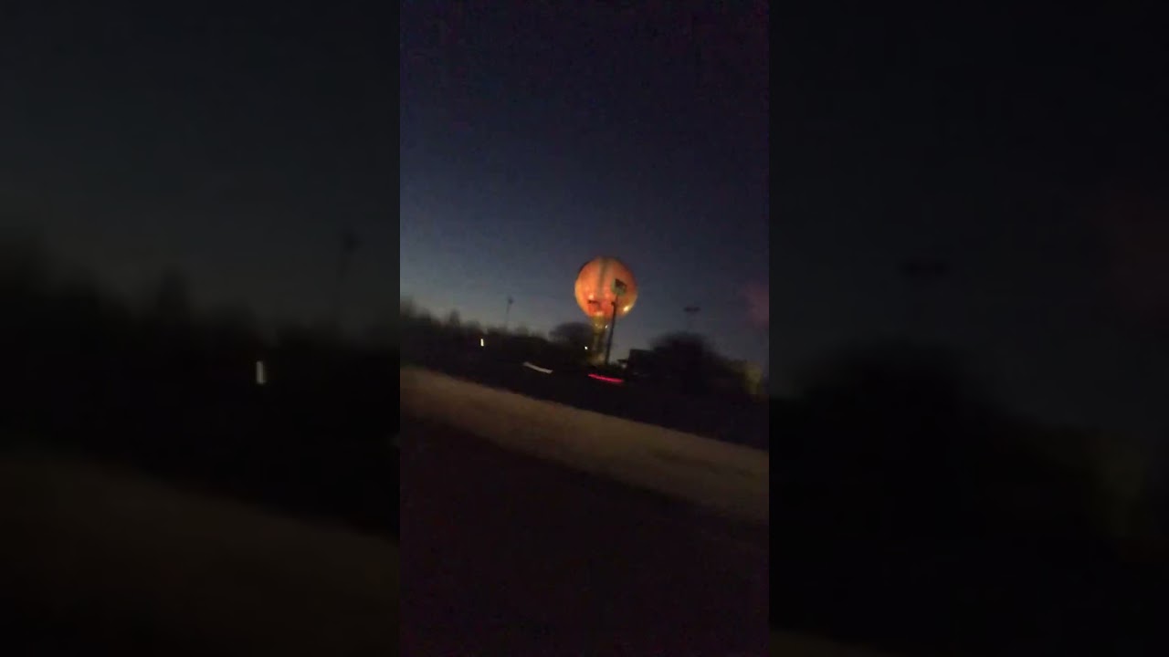 GAFFENY PEACHOID BALL. Right on I-85/Industrial Commerce Expy.