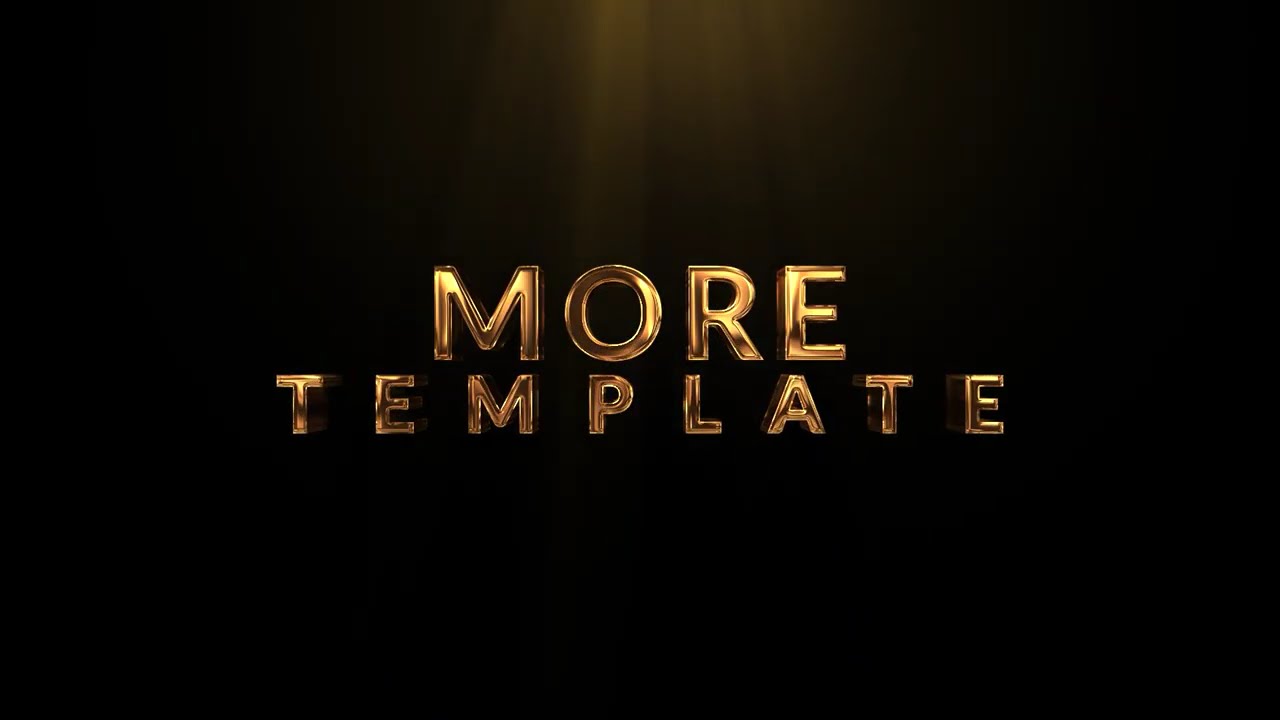 MOTION PRODUCTION || GOLDEN PARTICLE TEXT INTRO || Template link in Description