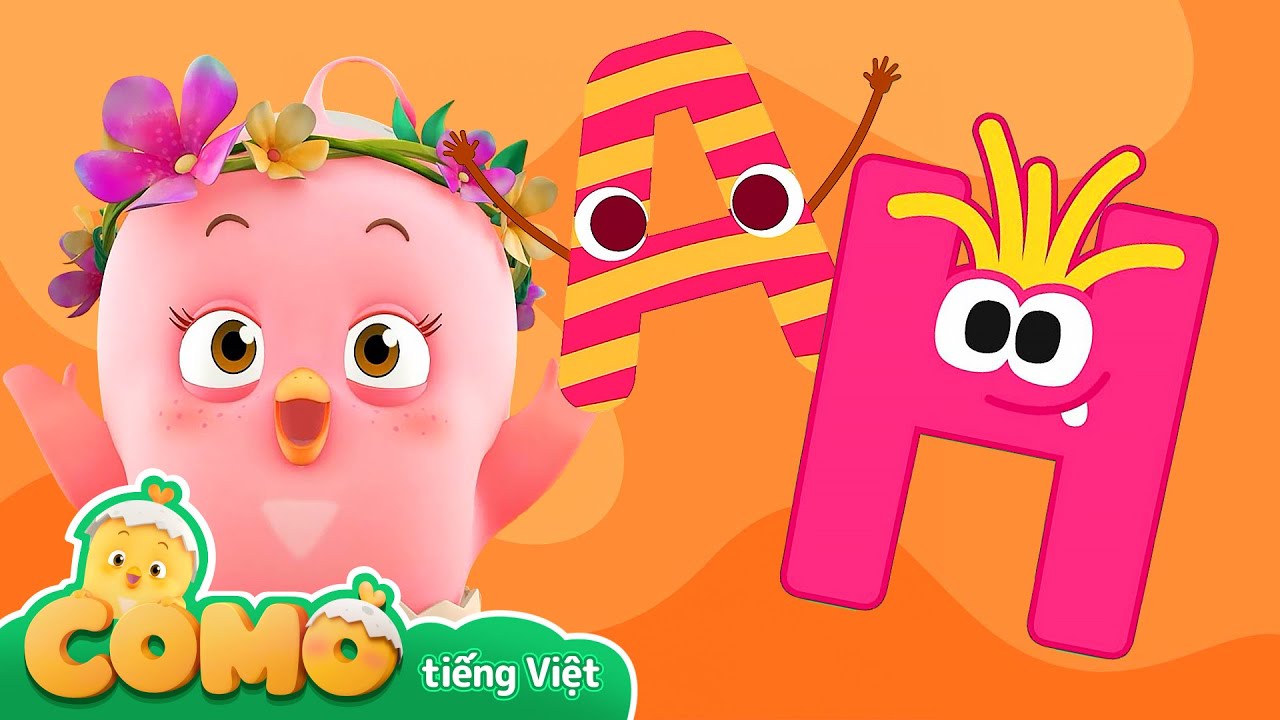 bảng chữ cái + Ngữ âm học A~H | Como và tiếng Anh | Como bồm bộp | Hoạt hình dành cho trẻ em