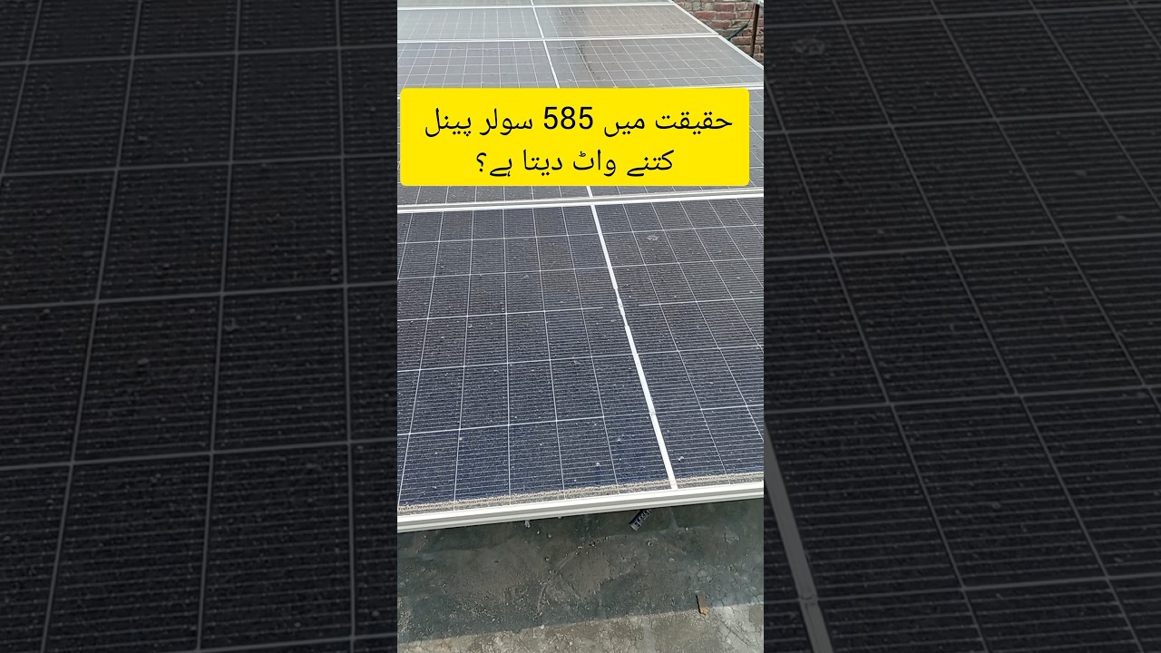 585 Watt Canadian Double Glass Bificial N type Solar Panel Power Measuring #solarsystem  #solarpower