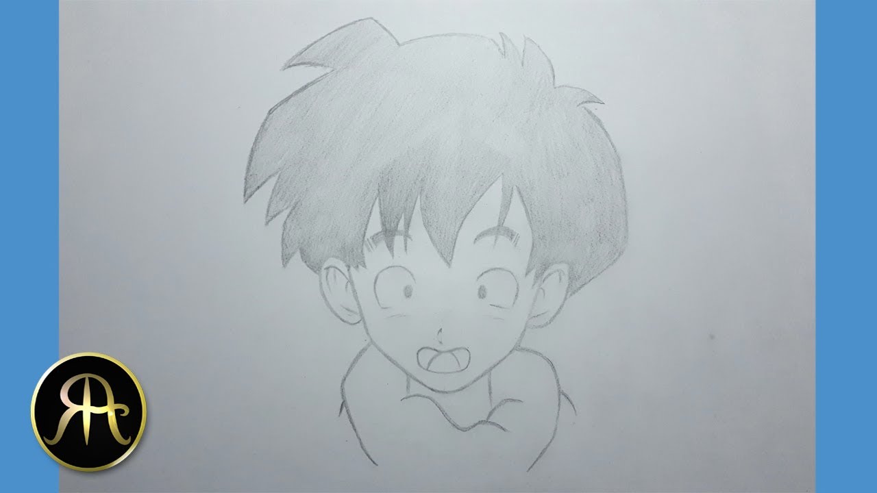 How to draw Young Gohan | Dragon Ball Z | Step by step tutorial | Easy anime drawing 