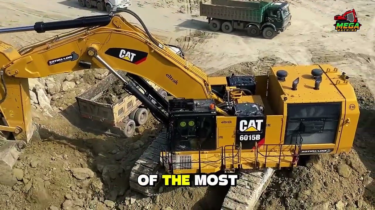 Heavyweight Excavator Battle! Caterpillar 6015B vs Liebherr 974 Loading Trucks | Mining Giants