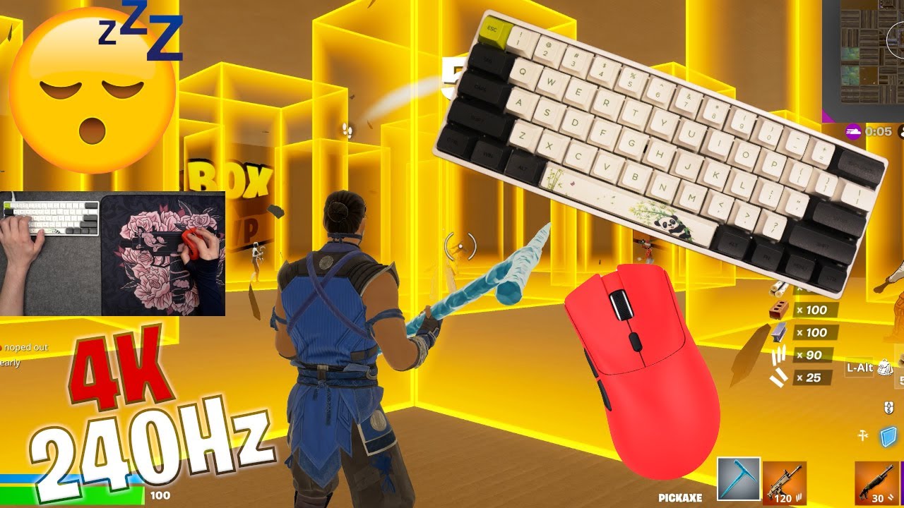 Attack Shark R1 Unboxing ASMR 😴 Box Fight Gameplay 📦  Satisfying Keyboard Fortnite 4K 240 FPS 🏆