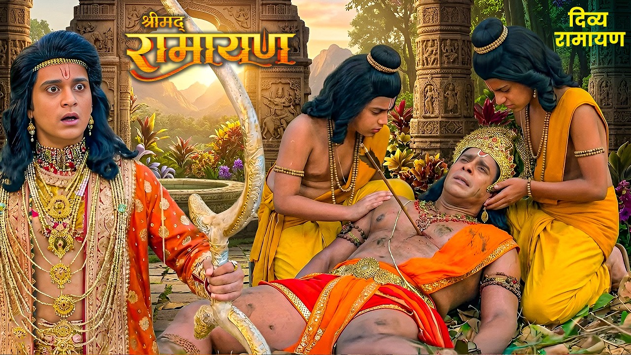 लव-कुश को बचाने कूद पड़े हनुमान, राम का बाण बना विनाश का कारण | Shrimad Ramayan | #ramayan #shriram