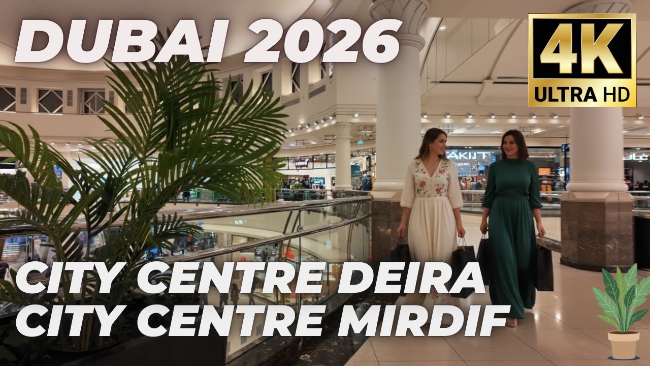 Dubai [4K] City Centre Deira & Mirdif Malls - Complete Walking Tour 2026 🇦🇪