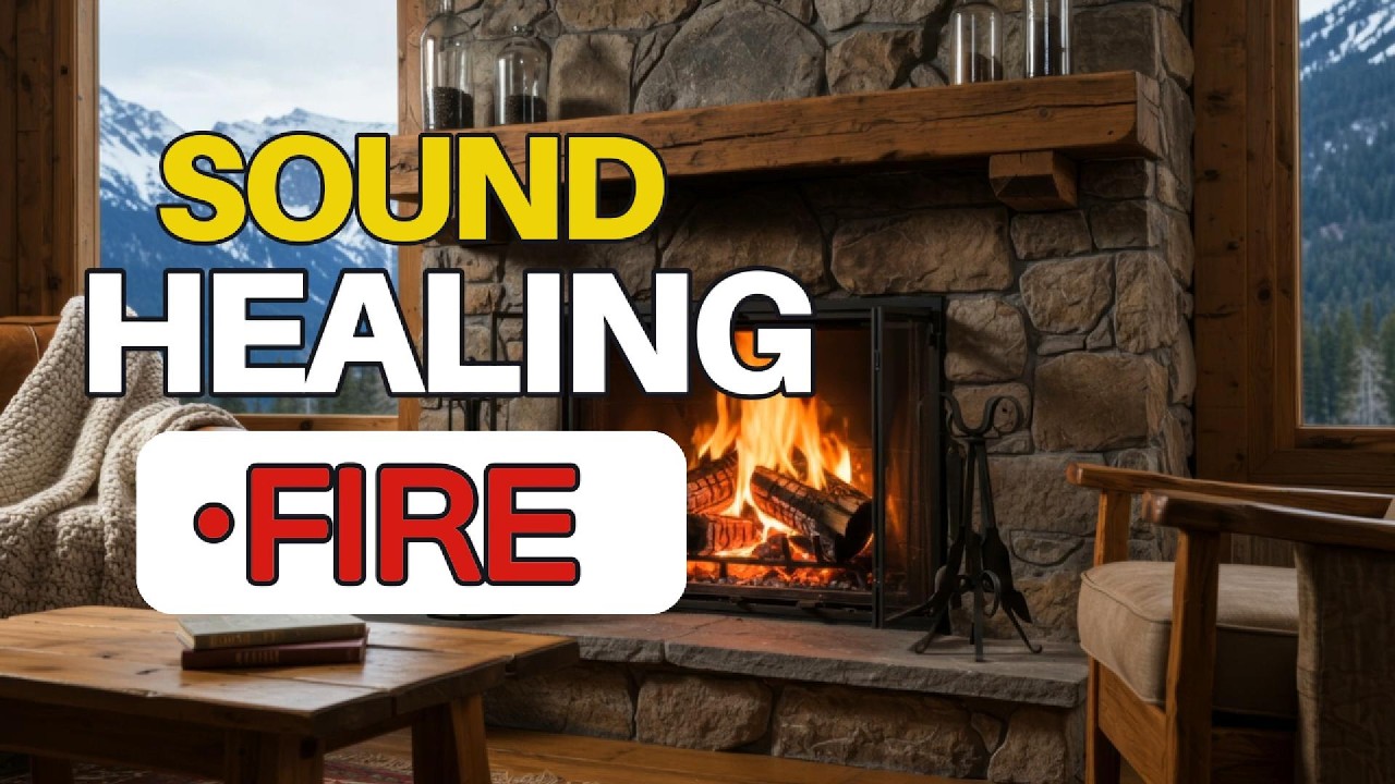 🔥 Crackling Fireplace & Relaxing Music | Warm Ambience for Sleep, Relaxation, Meditation