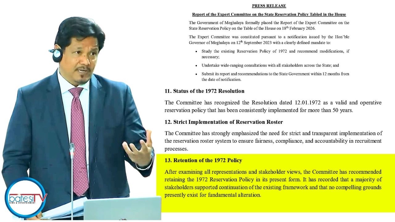 PYNNEH &Iuml;A KA RESERVATION POLICY KUMBA KA LONG, ONG KA KAIPHOD JONG KA EXPERT COMMITTEE