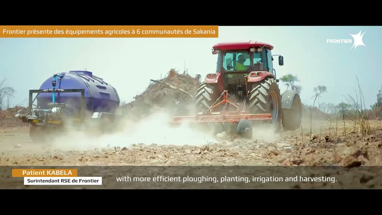 Remise des équipements agricoles à Sakania