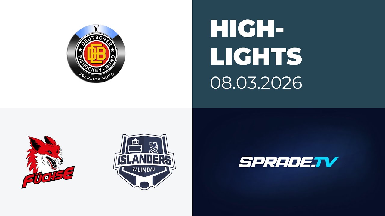 08.03.2026 - Highlights - Füchse Duisburg vs. EV Lindau Islanders