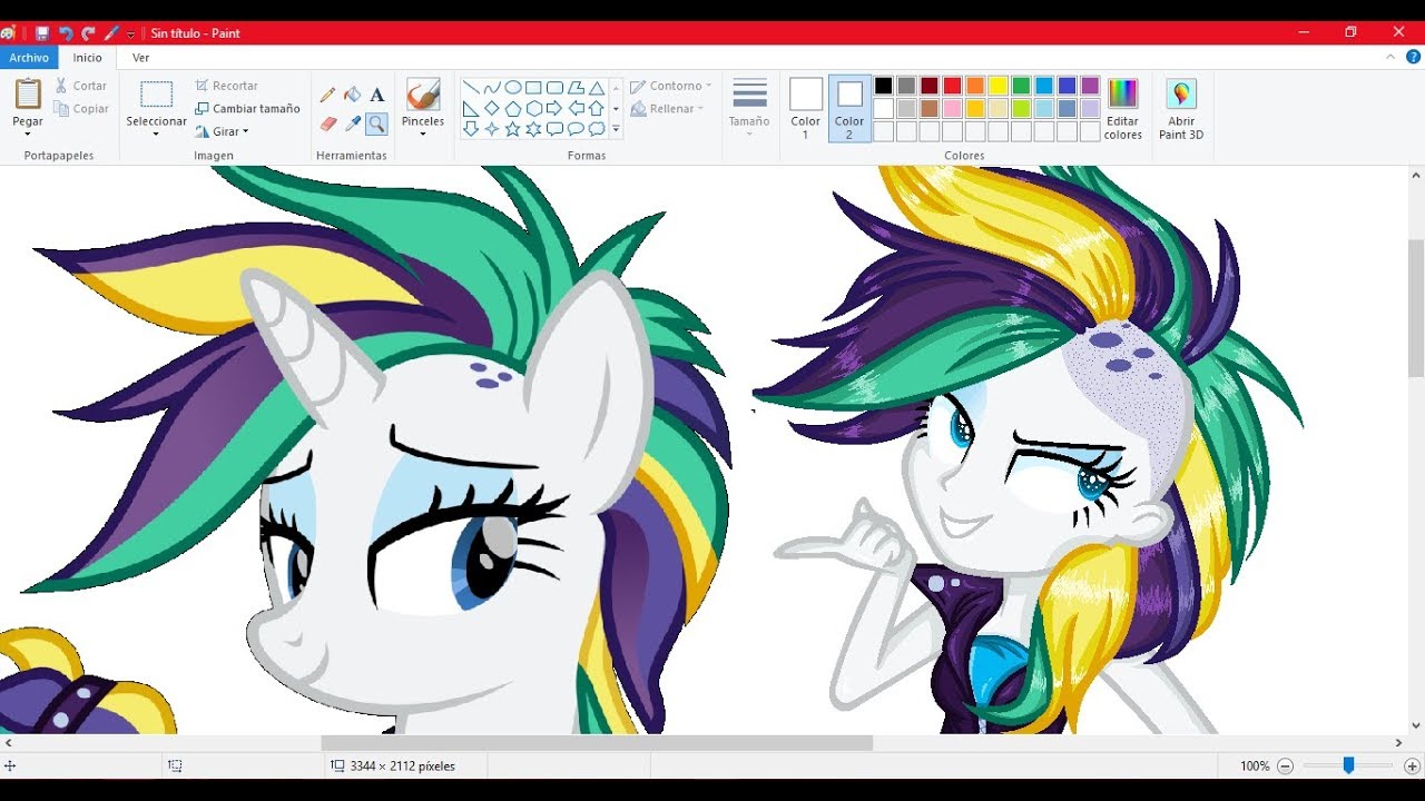 【MLP SPEEDPAINT】 Rarity PUNK!!! EG~ 💖