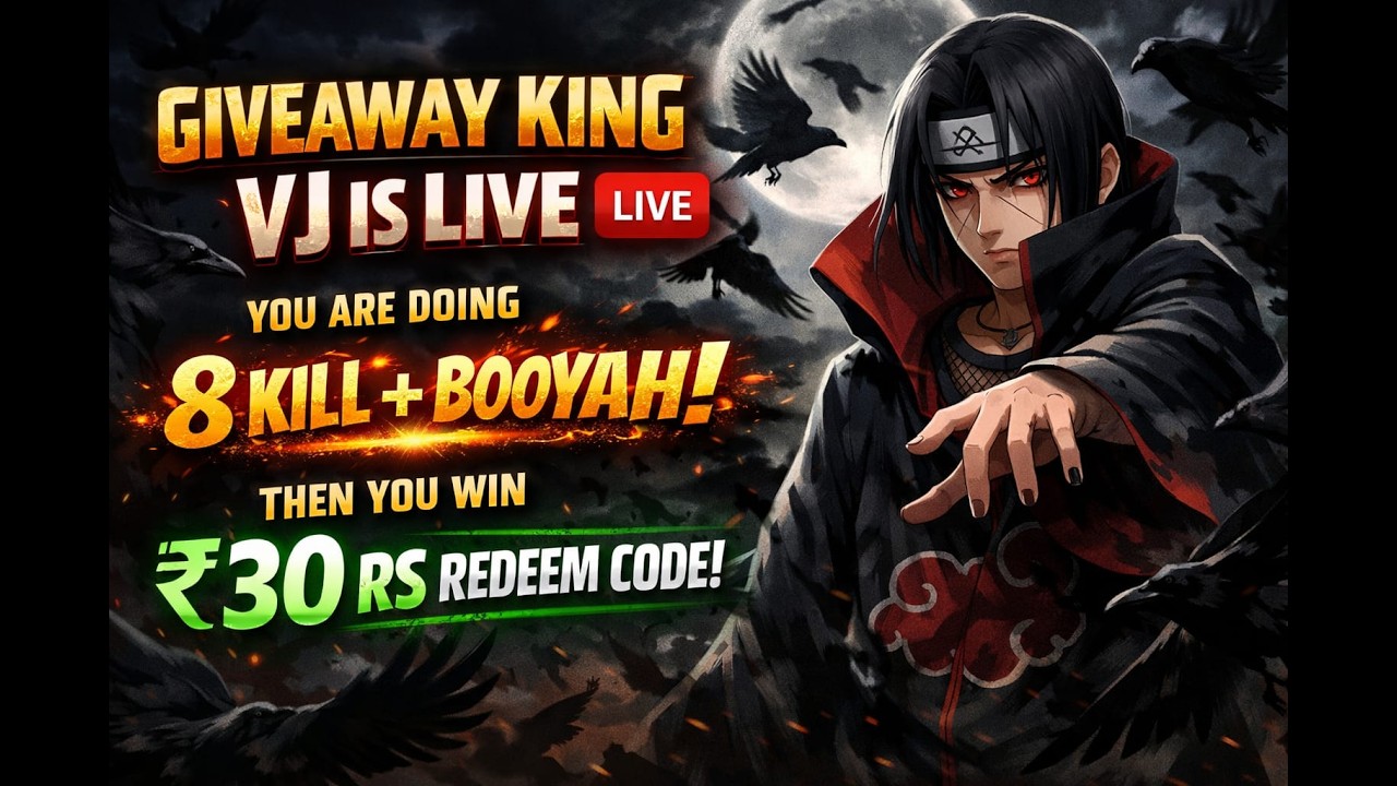 FREE FIRE LIVE WITH (VJ IS LIVE) #redeemcode
