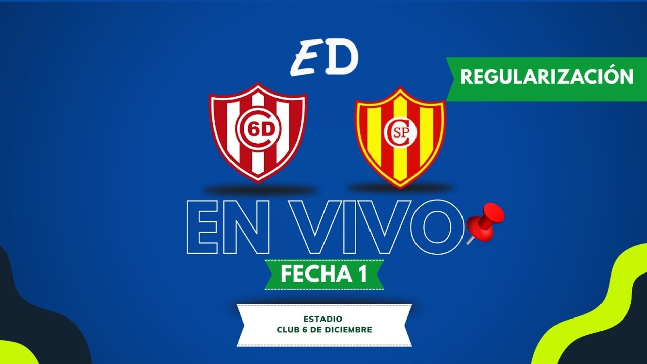 6 DE DICIEMBRE ⚪️🔴 🆚️ SPTVO.POTRERITO 🟡🔴 // REGULARIZACIÓN- LIGA DEPORTIVA YPANE-FECHA 1