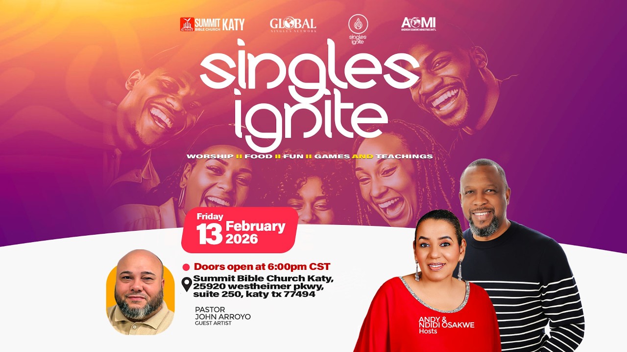 Summit Bible Church Katy Singles Ignite 02/013/2026