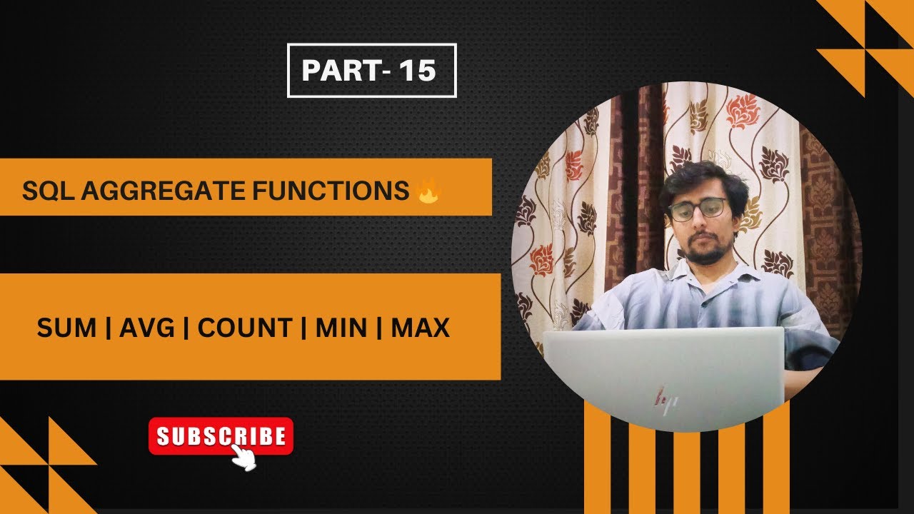 Master SQL Aggregate Functions in 15 Minutes | SUM, AVG, COUNT, MIN, MAX Explained with Examples