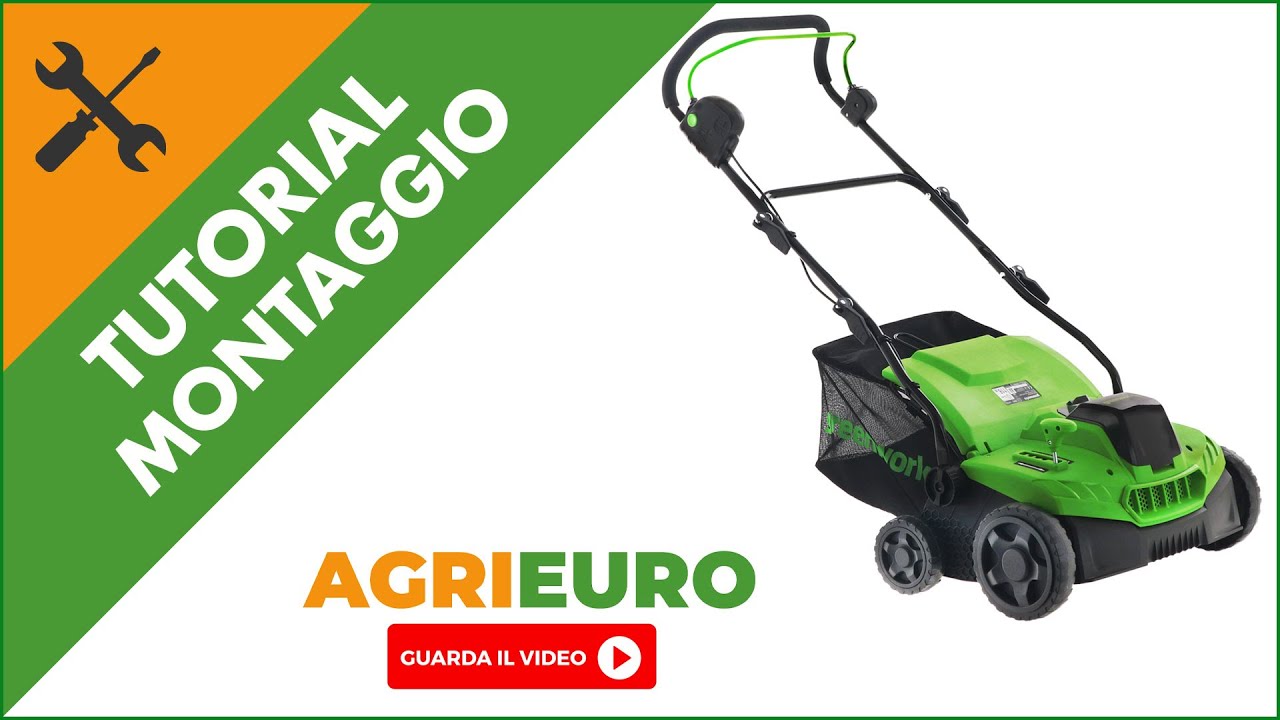 Arieggiatore e Scarificatore GreenWorks GD40SC36: montaggio
