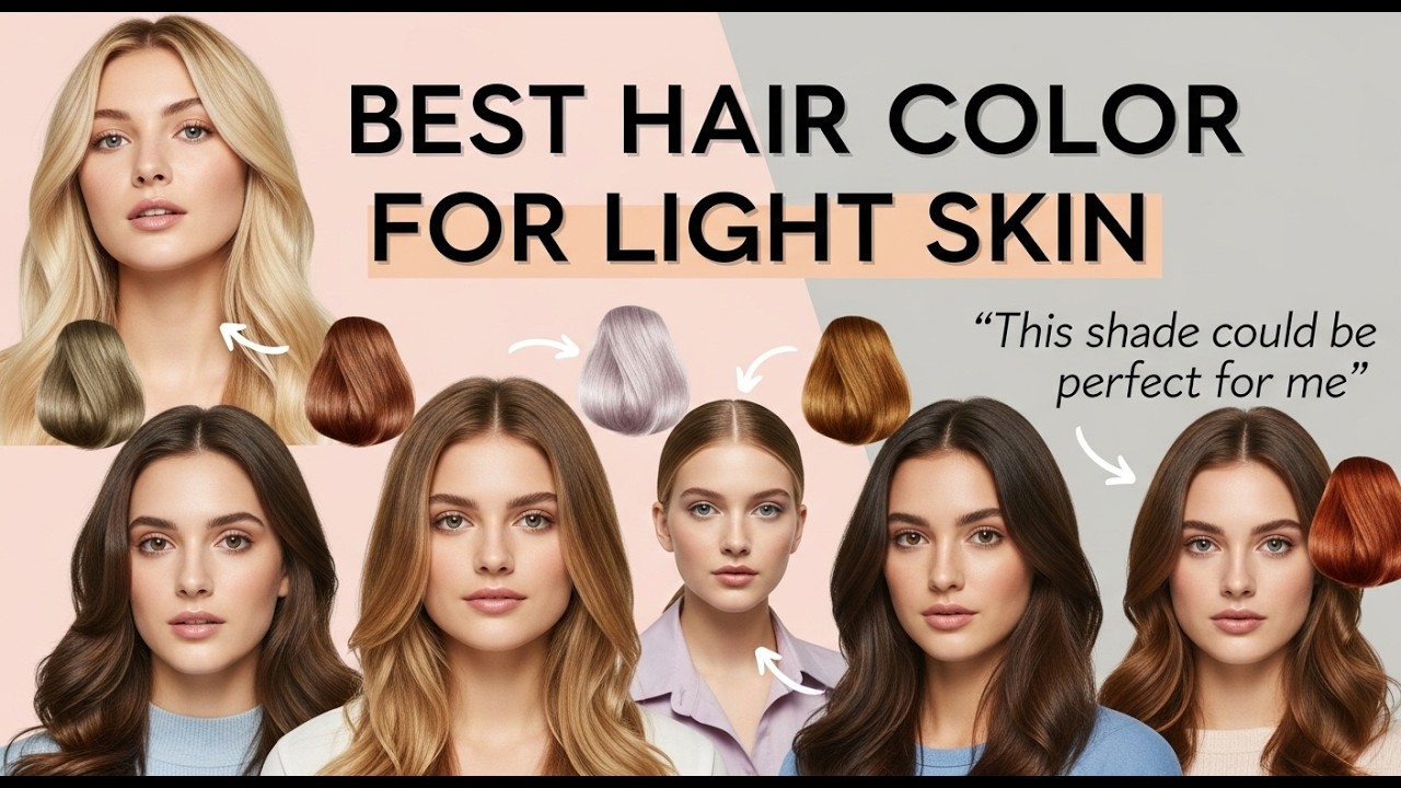✅ TOP 5 Best Hair Colors for Light Skin That Instantly Make You Glow