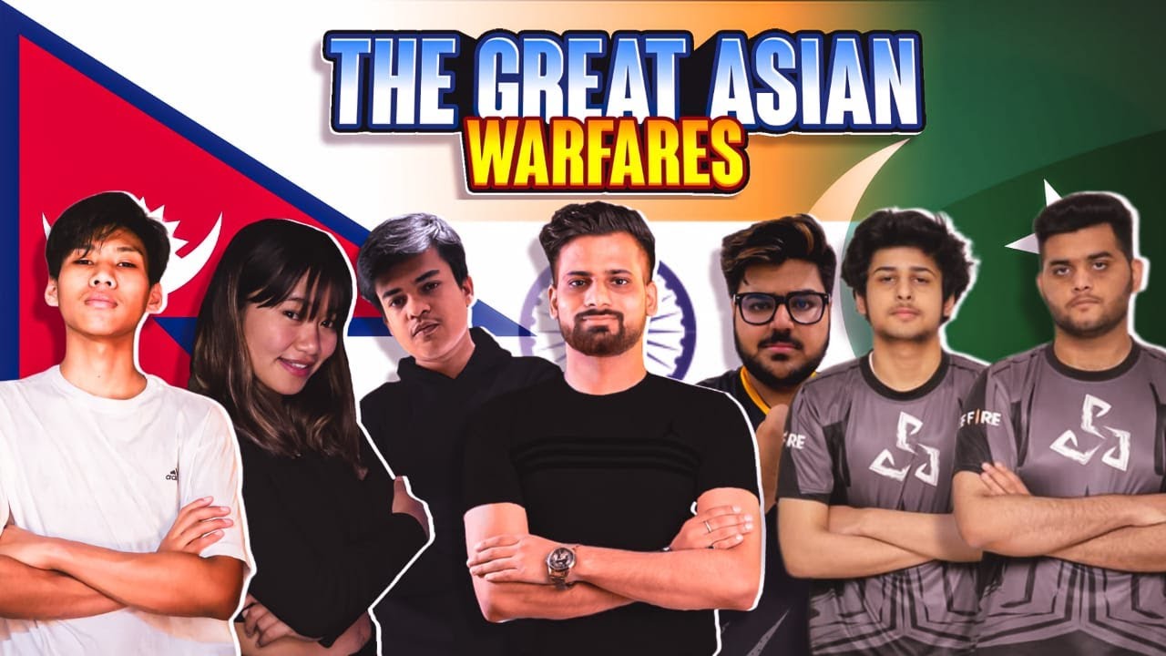 Great Asian Warfares | India,Nep Pakisthan  - Garena Free Fire #totalgaming #gyangaming