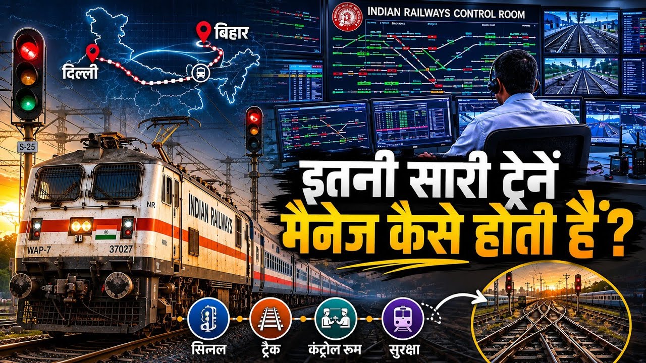 इतनी सारी ट्रेनें Manage कैसे होती हैं ? How Indian Railways Controls Thousands of Trains