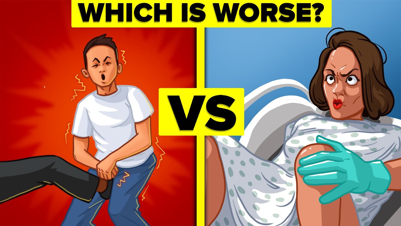 Kicked in the Balls vs Childbirth - Which is More Painful?