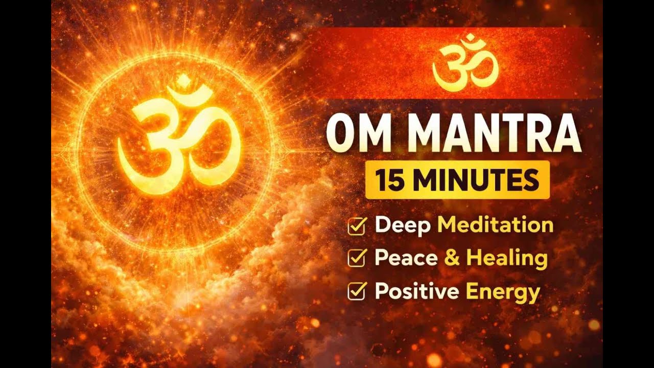ॐ OM Mantra 15 Minutes | Deep Meditation, Peace, Positive Energy