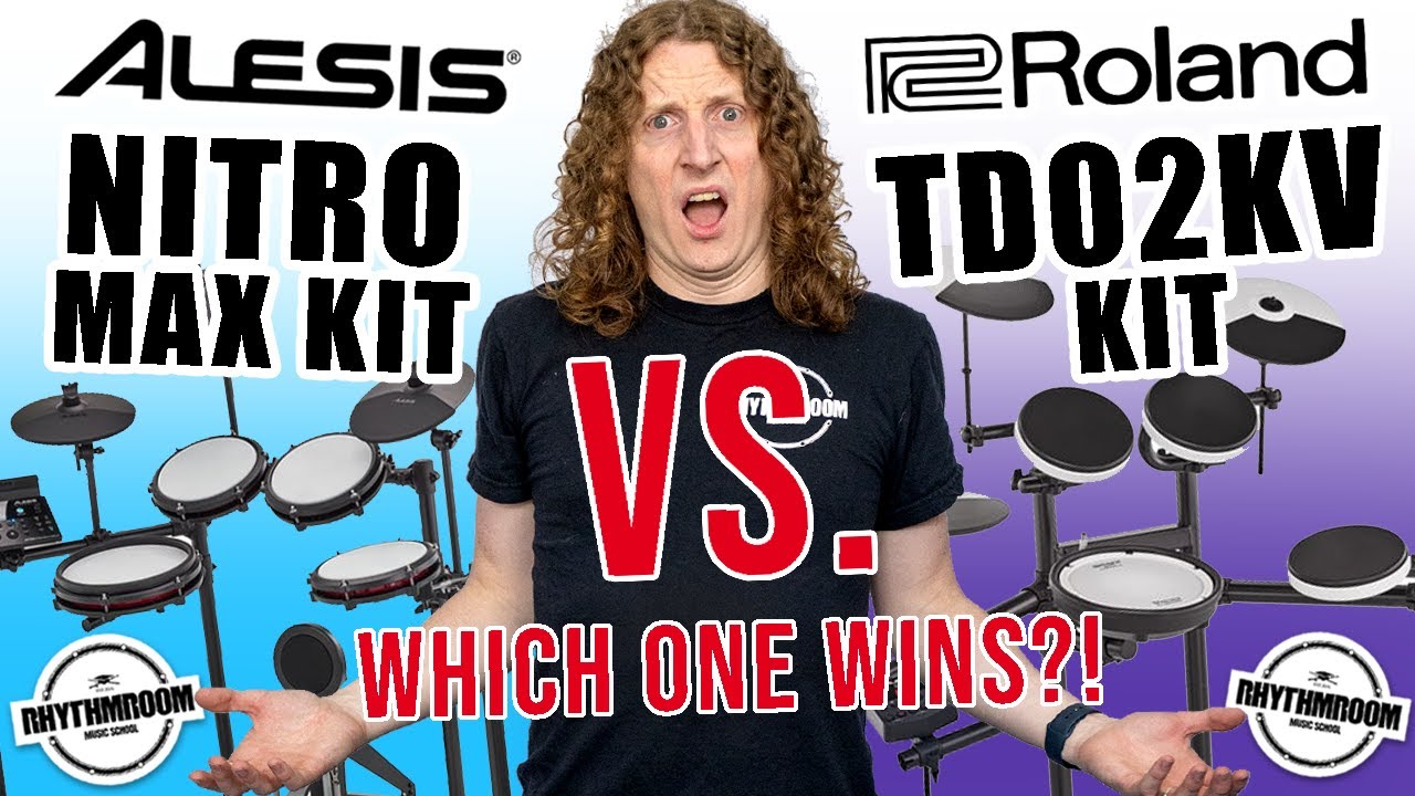 Alesis Nitro MAX против Roland TD-02KV – какая электронная ударная установка лучше для начинающих?