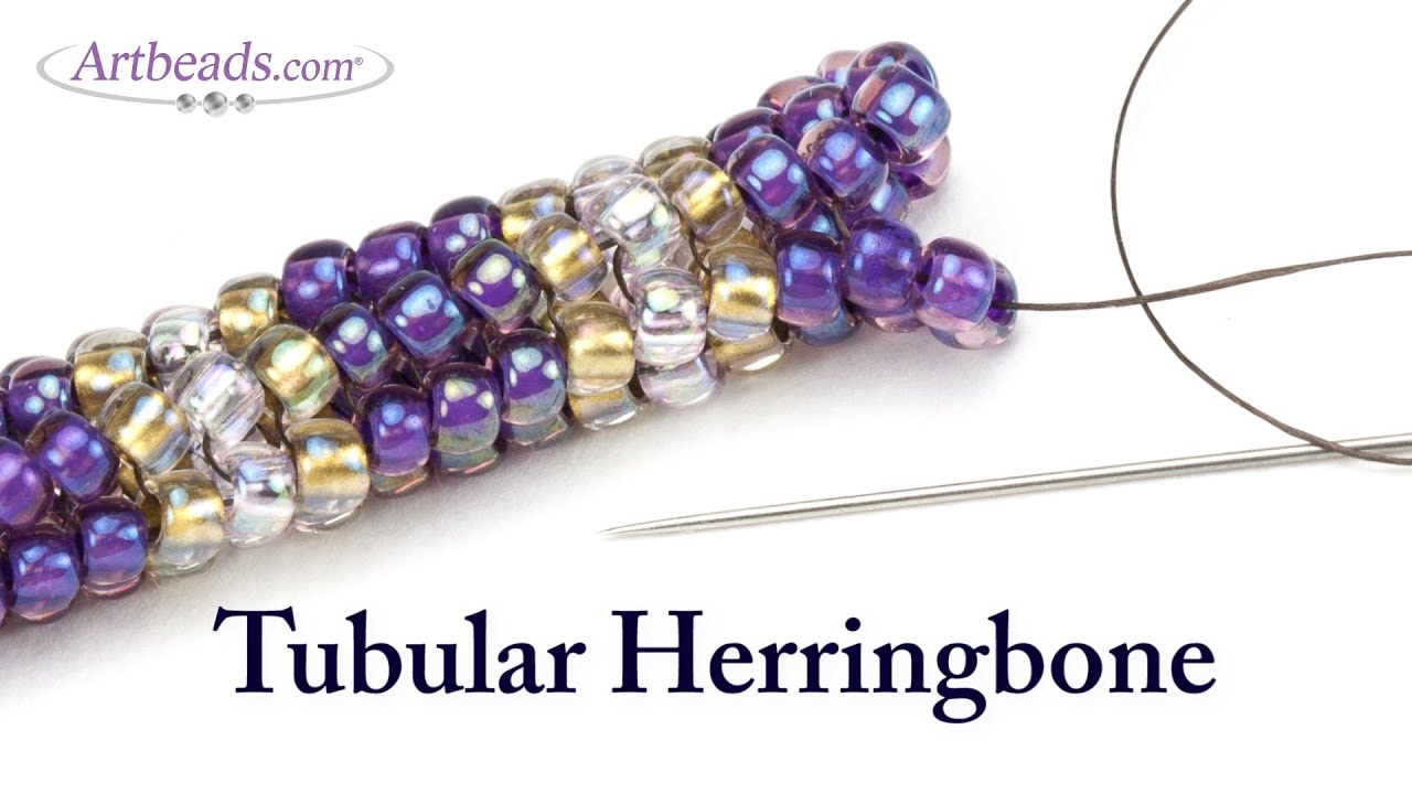 Artbeads Quick Tutorial - Tubular Herringbone Stitch with Leslie Rogalski