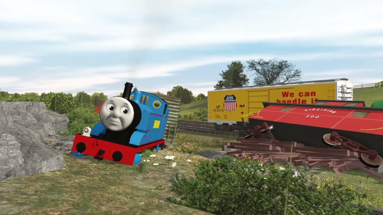 TRAINZ RAILROAD SIMULATOR - THOMAS AND A FULL DAY OF SEVERE TRAIN ACCIDENTS! THOMAS AND FRIENDS