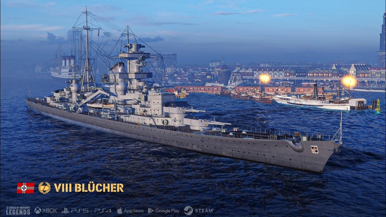 Корабль за кампанию BLUCHER в World Of Warships Legends