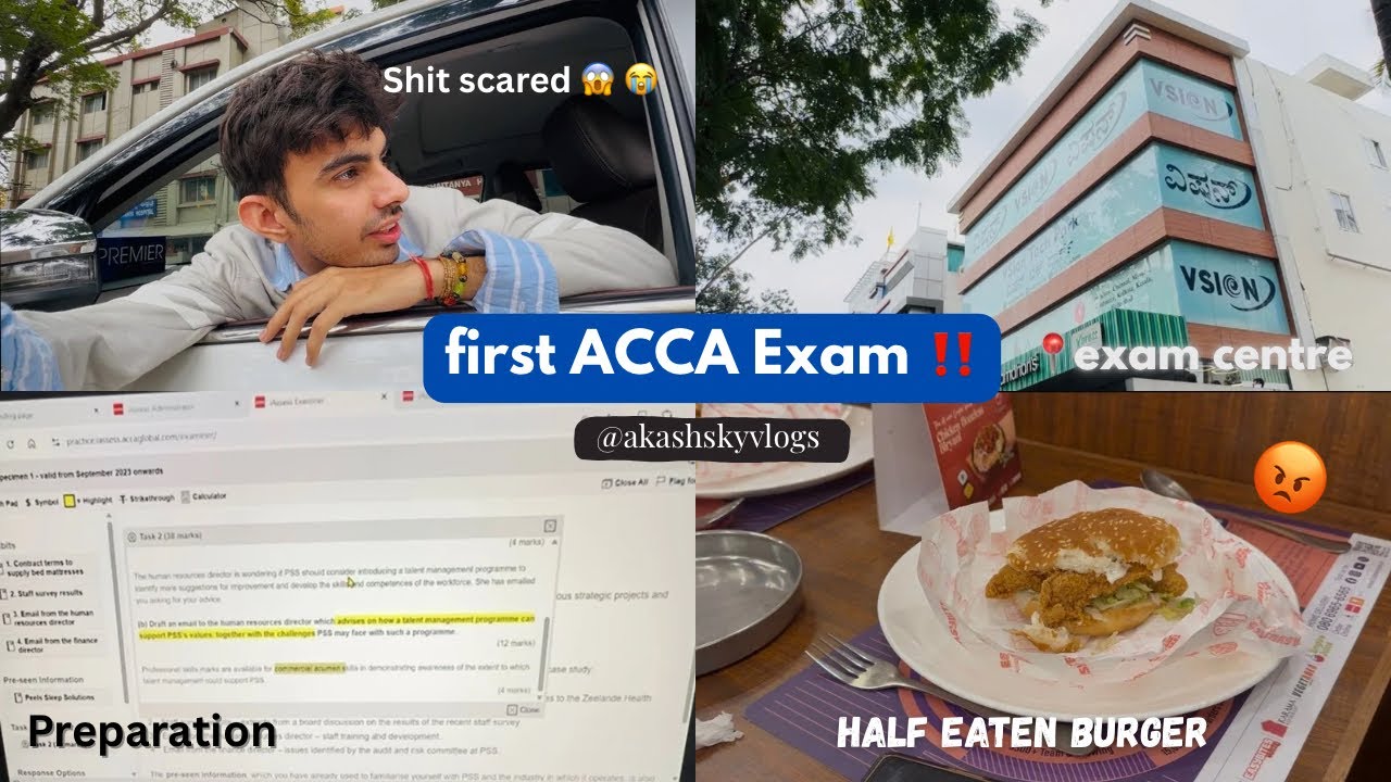 “My FIRST ACCA Exam… and everything went CRAZY  😭🔥” #akashskyvlogs #acca #exam #studentlife