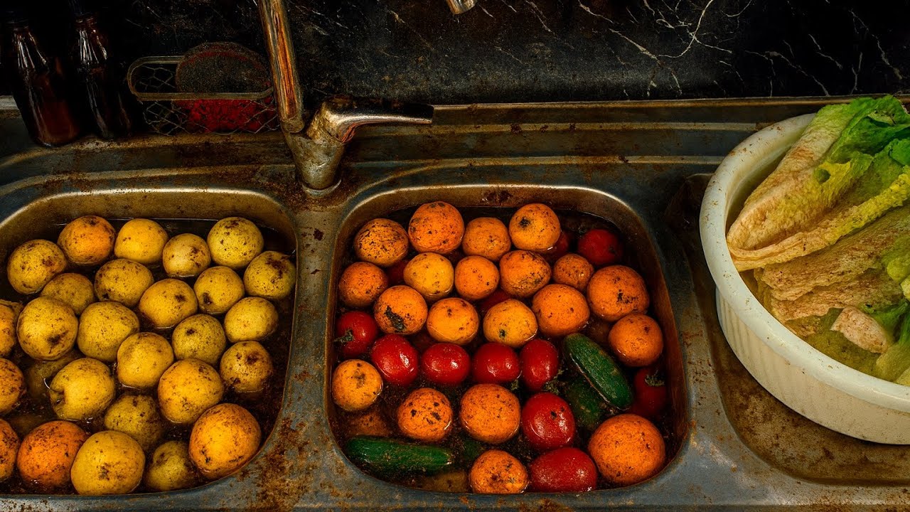 ASMR Fruit & Veggie Washing | Fresh & Satisfying Reset 🍎🥒