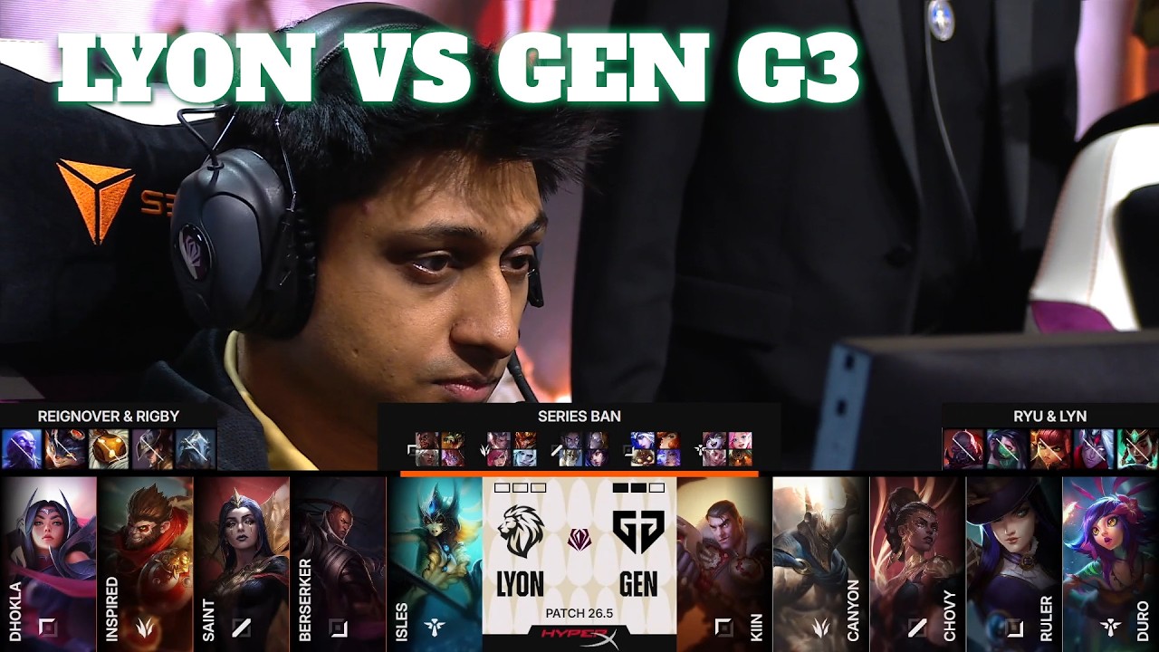 LYON vs GEN Game 3 | First Stand 2026 Group Stage Day 4 | LYON vs Gen.G G3