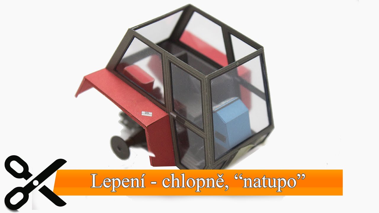 Papírové modely: Lepení - chlopně, 