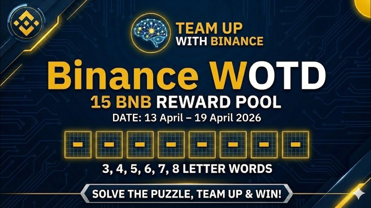 Binance WOTD Answers Today 💌|All Letters|Team Up with Binance 