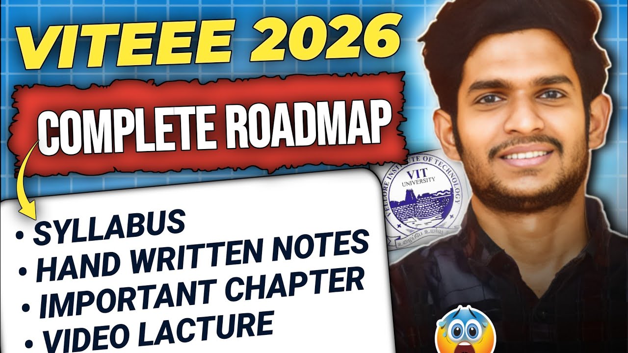 VITEEE 2026 RANK 66 STRATEGY | Preparation Plan, Toppers Study Routine, Books, Notes & Mock Tests
