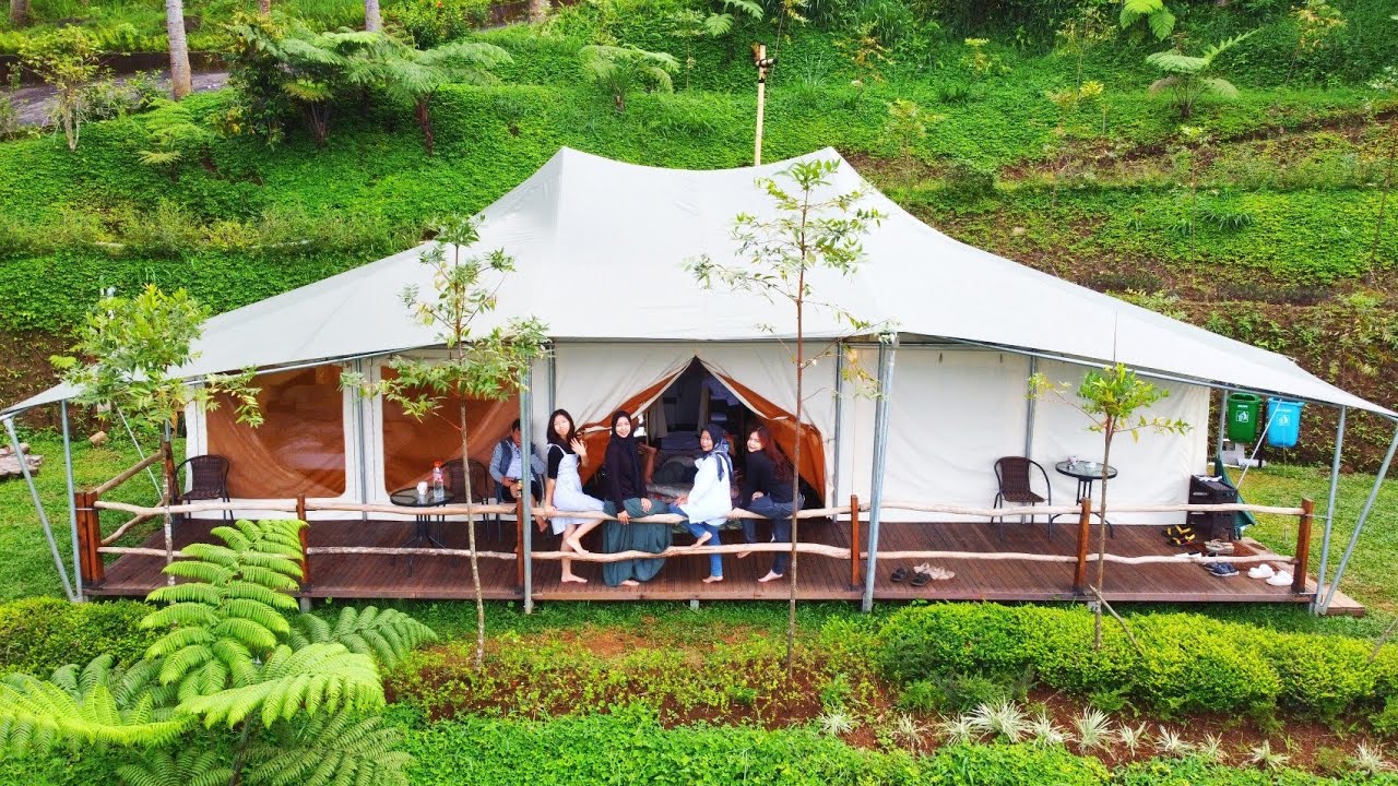 Cobain Glamping Keluarga di Alinson Sunset Hill, Cisarua, Puncak, Bogor.