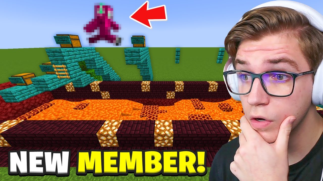 This NEW MEMBER Plays My Parkour Course For DIAMONDS! (CloutCraft SMP)