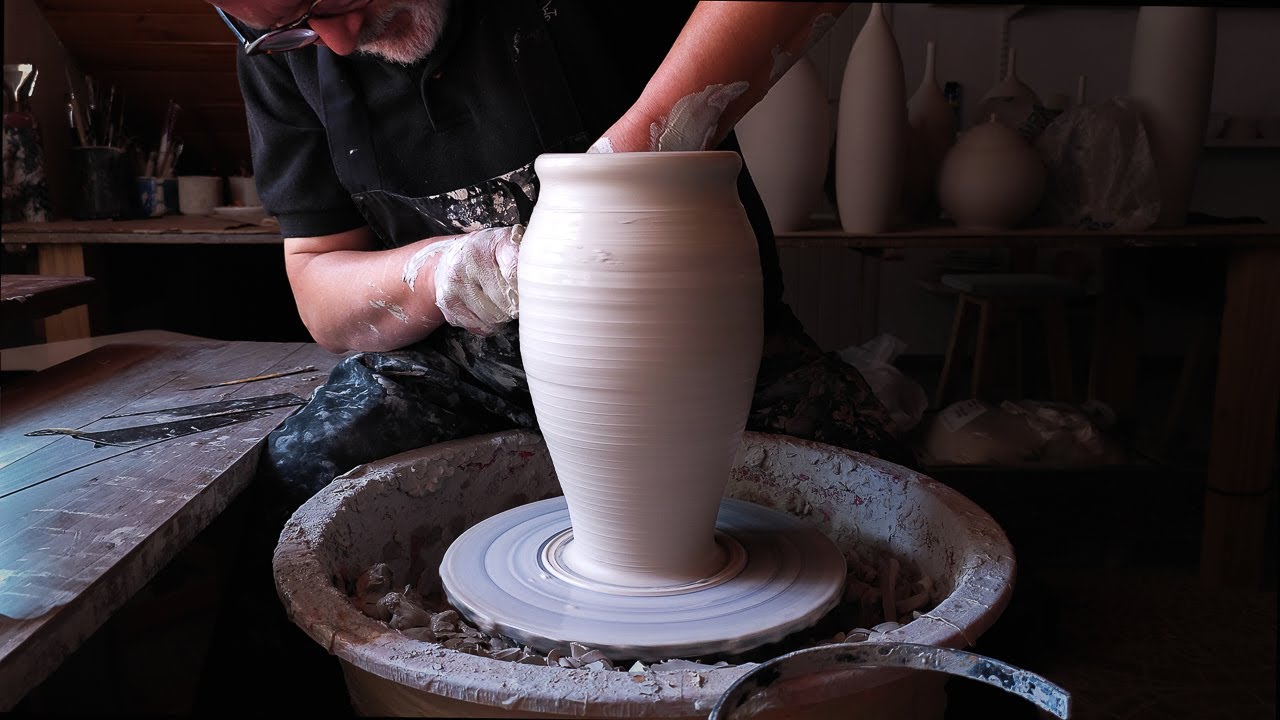 ASMR POTTERY - Control de espesores en el torno | Práctica completa de una vasija