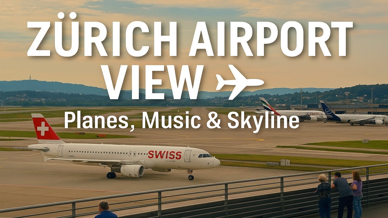 Zürich Airport Observation Deck ✈️ | Planespotting Vlog with Relaxing Music